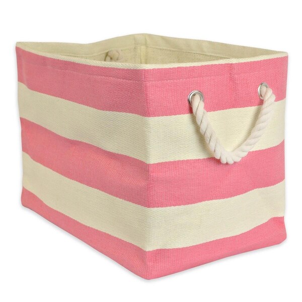 Convenience Concepts 17 x 12 x 12 in. Stripe Paper Rectangle Storage Bin, Pink - Large HI2567724 - main